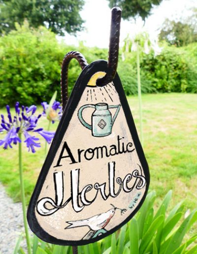 décoration du jardin ardoise à supendre signée by Hb