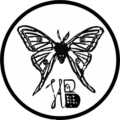 logo hb creation empreinte nature Isabelle Blandin noir et blanc